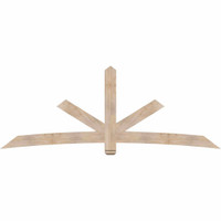 108"W x 40"H x 3 1/2"D x 5 1/2"F, 09/12 Pitch, Alberta Smooth Timber Gable Bracket, Douglas Fir