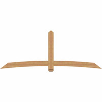 108"W x 40"H x 3 1/2"D x 5 1/2"F, 09/12 Pitch, Bellingham Smooth Timber Gable Bracket, Western Red Cedar