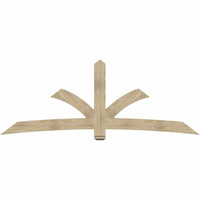 108"W x 40"H x 04"D x 6"F, 09/12 Pitch, Davenport Rough Sawn Timber Gable Bracket, Douglas Fir