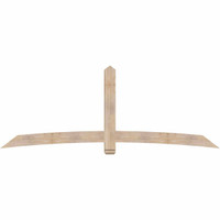 108"W x 40"H x 3 1/2"D x 5 1/2"F, 09/12 Pitch, Bellingham Smooth Timber Gable Bracket, Douglas Fir