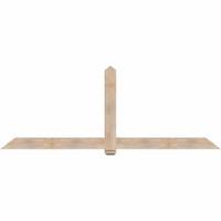 108"W x 40"H x 3 1/2"D x 5 1/2"F, 09/12 Pitch, Eugene Smooth Timber Gable Bracket, Douglas Fir