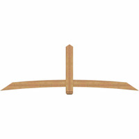 108"W x 36"H x 3 1/2"D x 5 1/2"F, 08/12 Pitch, Bellingham Smooth Timber Gable Bracket, Western Red Cedar