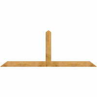 108"W x 40"H x 04"D x 6"F, 09/12 Pitch, Portland Rough Sawn Timber Gable Bracket, Western Red Cedar