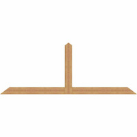 108"W x 40"H x 3 1/2"D x 5 1/2"F, 09/12 Pitch, Portland Smooth Timber Gable Bracket, Western Red Cedar
