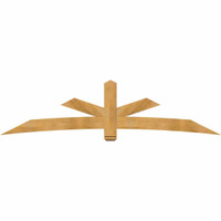 108"W x 27"H x 04"D x 6"F, 06/12 Pitch, Alberta Rough Sawn Timber Gable Bracket, Western Red Cedar