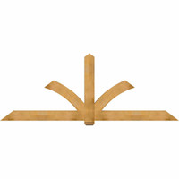 108"W x 40"H x 04"D x 6"F, 09/12 Pitch, Redmond Rough Sawn Timber Gable Bracket, Western Red Cedar