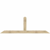 108"W x 36"H x 04"D x 6"F, 08/12 Pitch, Portland Rough Sawn Timber Gable Bracket, Douglas Fir