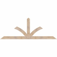 108"W x 40"H x 3 1/2"D x 5 1/2"F, 09/12 Pitch, Richland Smooth Timber Gable Bracket, Douglas Fir