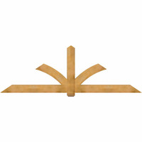 108"W x 36"H x 04"D x 6"F, 08/12 Pitch, Redmond Rough Sawn Timber Gable Bracket, Western Red Cedar