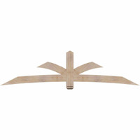 108"W x 27"H x 3 1/2"D x 5 1/2"F, 06/12 Pitch, Davenport Smooth Timber Gable Bracket, Douglas Fir
