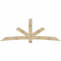 108"W x 40"H x 06"D x 6"F, 09/12 Pitch, Alberta Rough Sawn Timber Gable Bracket, Douglas Fir