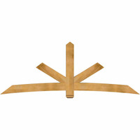 108"W x 40"H x 06"D x 6"F, 09/12 Pitch, Alberta Rough Sawn Timber Gable Bracket, Western Red Cedar