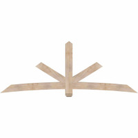 108"W x 40"H x 5 1/2"D x 5 1/2"F, 09/12 Pitch, Alberta Smooth Timber Gable Bracket, Douglas Fir