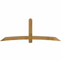 108"W x 40"H x 06"D x 6"F, 09/12 Pitch, Bellingham Rough Sawn Timber Gable Bracket, Western Red Cedar