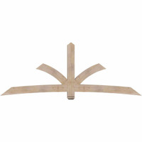 108"W x 40"H x 5 1/2"D x 5 1/2"F, 09/12 Pitch, Davenport Smooth Timber Gable Bracket, Douglas Fir