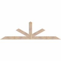 108"W x 31"H x 3 1/2"D x 5 1/2"F, 07/12 Pitch, Saratoga Smooth Timber Gable Bracket, Douglas Fir