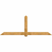 108"W x 40"H x 06"D x 6"F, 09/12 Pitch, Eugene Rough Sawn Timber Gable Bracket, Western Red Cedar