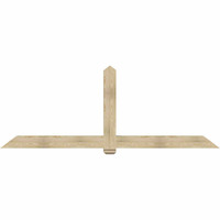 108"W x 40"H x 06"D x 6"F, 09/12 Pitch, Eugene Rough Sawn Timber Gable Bracket, Douglas Fir