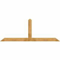 108"W x 40"H x 06"D x 6"F, 09/12 Pitch, Portland Rough Sawn Timber Gable Bracket, Western Red Cedar