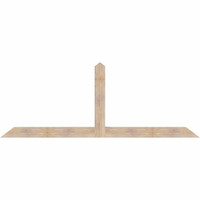 108"W x 40"H x 5 1/2"D x 5 1/2"F, 09/12 Pitch, Portland Smooth Timber Gable Bracket, Douglas Fir