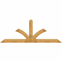 108"W x 40"H x 06"D x 6"F, 09/12 Pitch, Richland Rough Sawn Timber Gable Bracket, Western Red Cedar