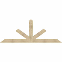 108"W x 40"H x 06"D x 6"F, 09/12 Pitch, Saratoga Rough Sawn Timber Gable Bracket, Douglas Fir