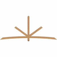 108"W x 45"H x 3 1/2"D x 3 1/2"F, 10/12 Pitch, Alberta Smooth Timber Gable Bracket, Western Red Cedar