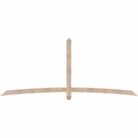 108"W x 45"H x 3 1/2"D x 3 1/2"F, 10/12 Pitch, Bellingham Smooth Timber Gable Bracket, Douglas Fir