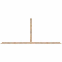 108"W x 45"H x 3 1/2"D x 3 1/2"F, 10/12 Pitch, Portland Smooth Timber Gable Bracket, Douglas Fir