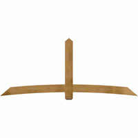 108"W x 45"H x 04"D x 6"F, 10/12 Pitch, Bellingham Rough Sawn Timber Gable Bracket, Western Red Cedar