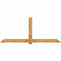 108"W x 45"H x 04"D x 6"F, 10/12 Pitch, Eugene Rough Sawn Timber Gable Bracket, Western Red Cedar
