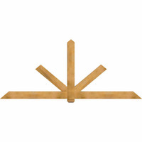 108"W x 45"H x 3 1/2"D x 5 1/2"F, 10/12 Pitch, Kennewick Smooth Timber Gable Bracket, Western Red Cedar