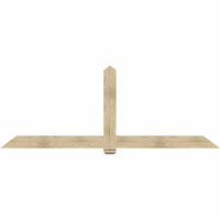 108"W x 40"H x 04"D x 6"F, 09/12 Pitch, Eugene Rough Sawn Timber Gable Bracket, Douglas Fir