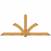 108"W x 45"H x 04"D x 6"F, 10/12 Pitch, Redmond Rough Sawn Timber Gable Bracket, Western Red Cedar