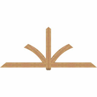 108"W x 45"H x 3 1/2"D x 5 1/2"F, 10/12 Pitch, Redmond Smooth Timber Gable Bracket, Western Red Cedar