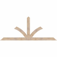 108"W x 45"H x 3 1/2"D x 5 1/2"F, 10/12 Pitch, Richland Smooth Timber Gable Bracket, Douglas Fir