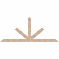 108"W x 45"H x 3 1/2"D x 5 1/2"F, 10/12 Pitch, Saratoga Smooth Timber Gable Bracket, Douglas Fir