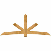 108"W x 45"H x 06"D x 6"F, 10/12 Pitch, Alberta Rough Sawn Timber Gable Bracket, Western Red Cedar