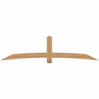 108"W x 27"H x 3 1/2"D x 5 1/2"F, 06/12 Pitch, Bellingham Smooth Timber Gable Bracket, Western Red Cedar