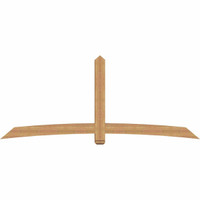 108"W x 45"H x 5 1/2"D x 5 1/2"F, 10/12 Pitch, Bellingham Smooth Timber Gable Bracket, Western Red Cedar