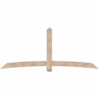 108"W x 45"H x 5 1/2"D x 5 1/2"F, 10/12 Pitch, Bellingham Smooth Timber Gable Bracket, Douglas Fir