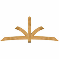 108"W x 45"H x 06"D x 6"F, 10/12 Pitch, Davenport Rough Sawn Timber Gable Bracket, Western Red Cedar