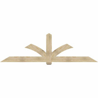 108"W x 31"H x 04"D x 6"F, 07/12 Pitch, Redmond Rough Sawn Timber Gable Bracket, Douglas Fir