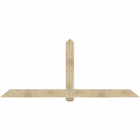 108"W x 45"H x 06"D x 6"F, 10/12 Pitch, Eugene Rough Sawn Timber Gable Bracket, Douglas Fir