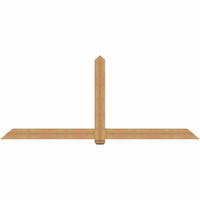 108"W x 45"H x 5 1/2"D x 5 1/2"F, 10/12 Pitch, Eugene Smooth Timber Gable Bracket, Western Red Cedar