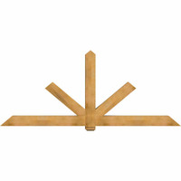 108"W x 45"H x 06"D x 6"F, 10/12 Pitch, Kennewick Rough Sawn Timber Gable Bracket, Western Red Cedar
