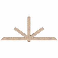 108"W x 45"H x 5 1/2"D x 5 1/2"F, 10/12 Pitch, Kennewick Smooth Timber Gable Bracket, Douglas Fir
