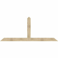 108"W x 45"H x 06"D x 6"F, 10/12 Pitch, Portland Rough Sawn Timber Gable Bracket, Douglas Fir