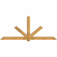 108"W x 45"H x 5 1/2"D x 5 1/2"F, 10/12 Pitch, Kennewick Smooth Timber Gable Bracket, Western Red Cedar