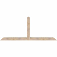 108"W x 45"H x 5 1/2"D x 5 1/2"F, 10/12 Pitch, Portland Smooth Timber Gable Bracket, Douglas Fir